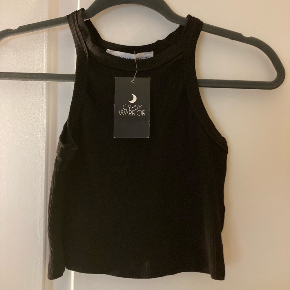 Black crop top
